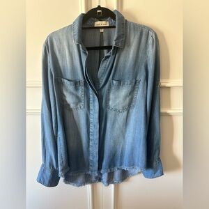 Cloth and Stone Blue Denim Button Down
